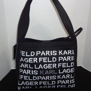 NWT Karl Lagerfeld 2 in 1 Black Tote